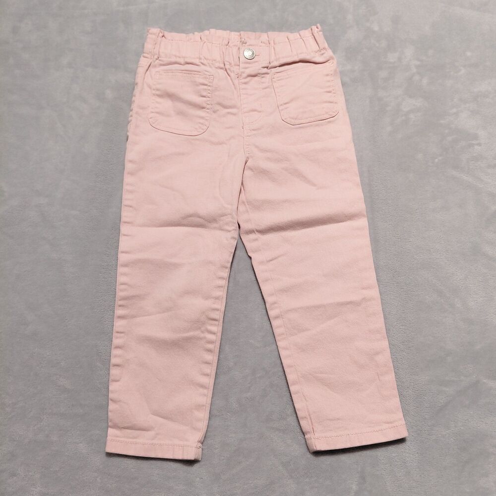 Osh Kosh B'Gosh 5T Dusty Rose Elastic Waist Jeans False Pocket Straight Leg
